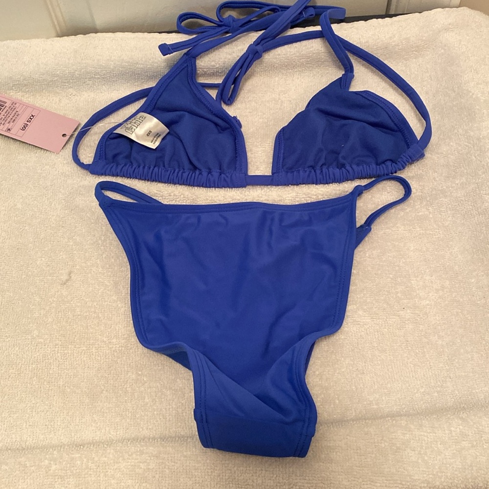 Brand New Wild Fable Blue 2 Piece Bikini…size XXS (00) - Picture 2 of 4